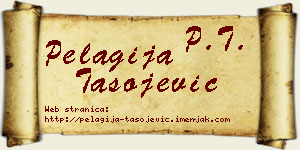 Pelagija Tasojević vizit kartica